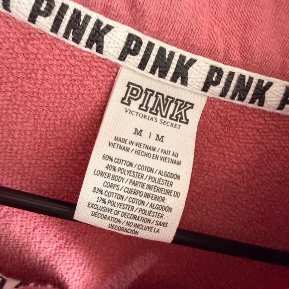 Victoria's Secret Pink and Gray Colorblock Sweatshirt - Picture 3 of 4